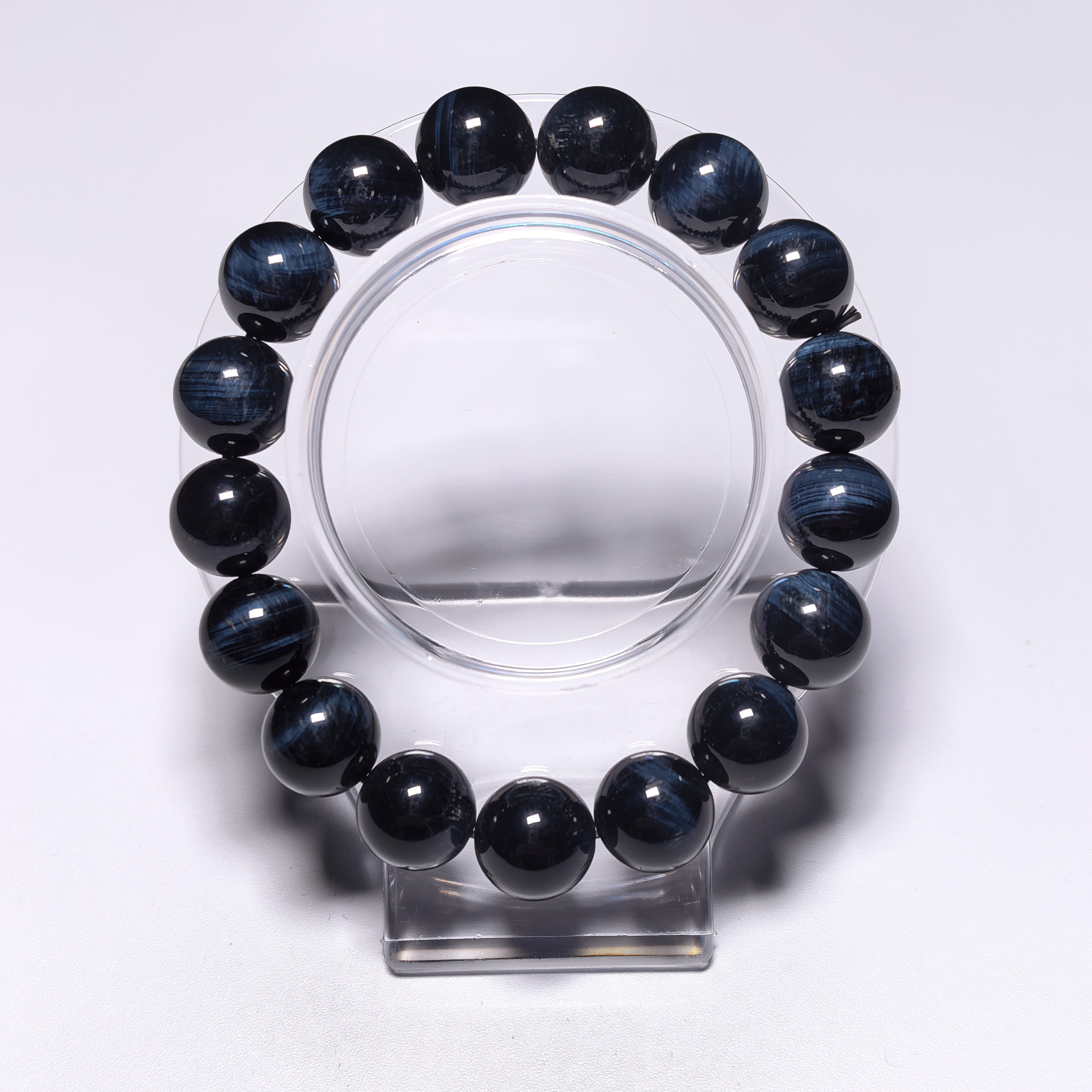 閃電藍虎眼手串12m+