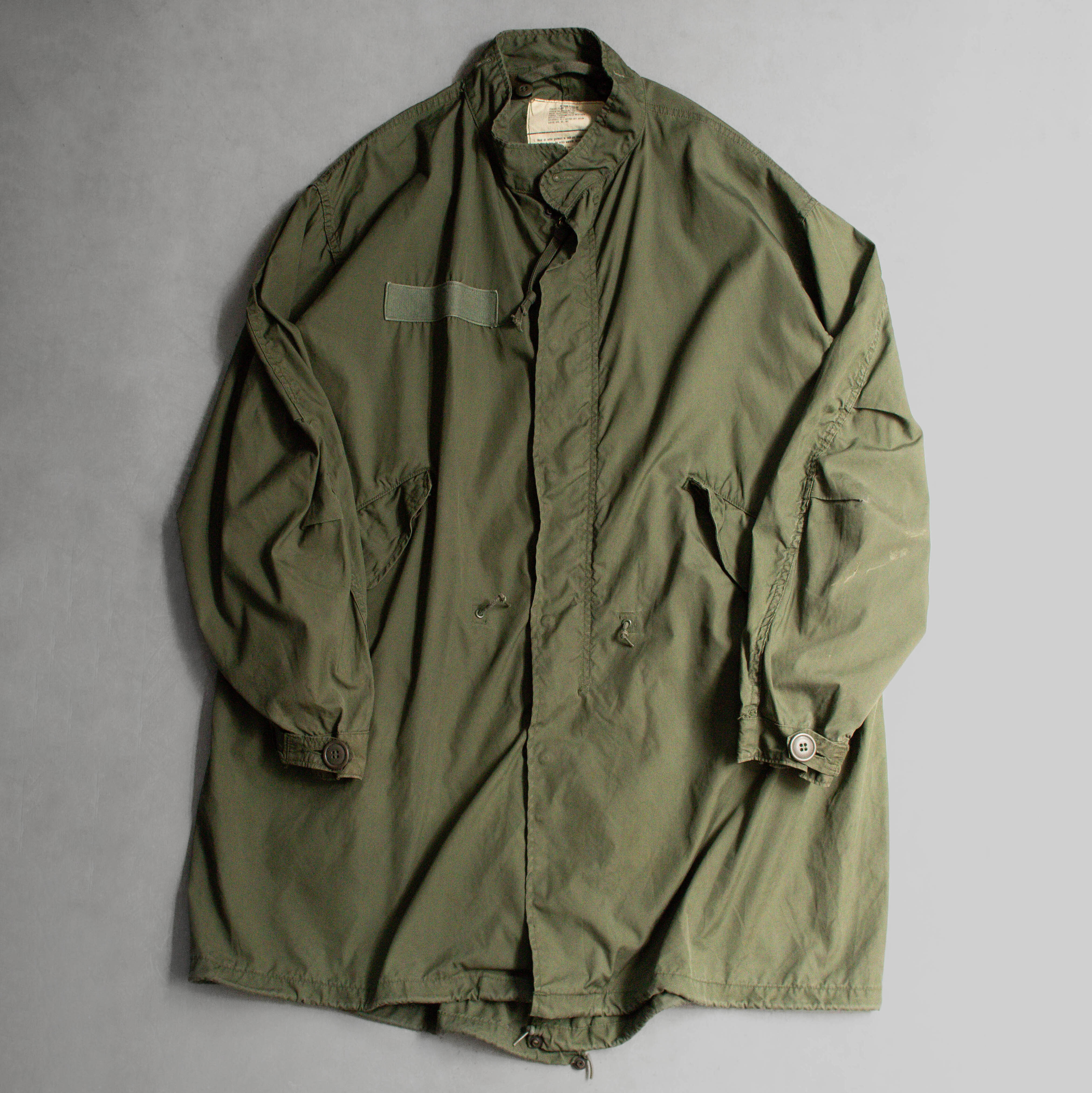 US ARMY M65 FISHTAIL PARKA 美軍 公發 軍綠 魚尾 長大衣 無內裏 B