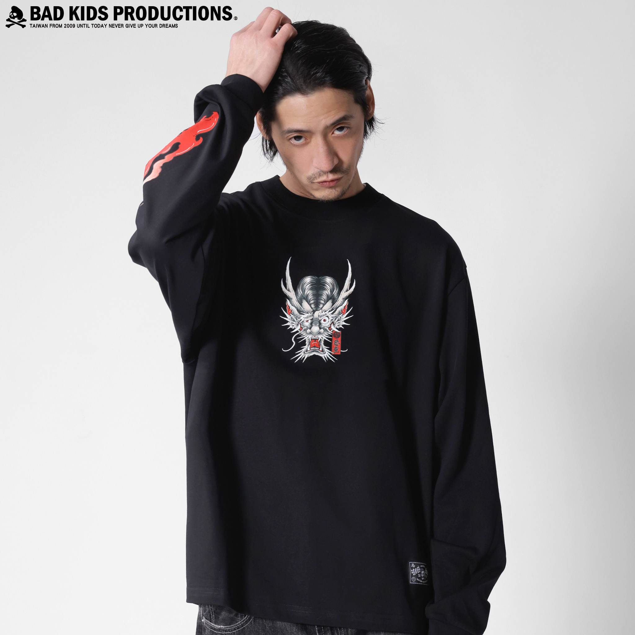 BAD KIDS 惡童 25A/W 101 Dragon  Sleeve Tee (275g厚磅101龍長Tee)