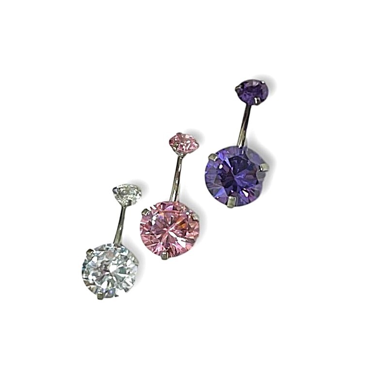 鋼肚環 雙頭三爪鋯 10M  6色(單支價)(ABB)