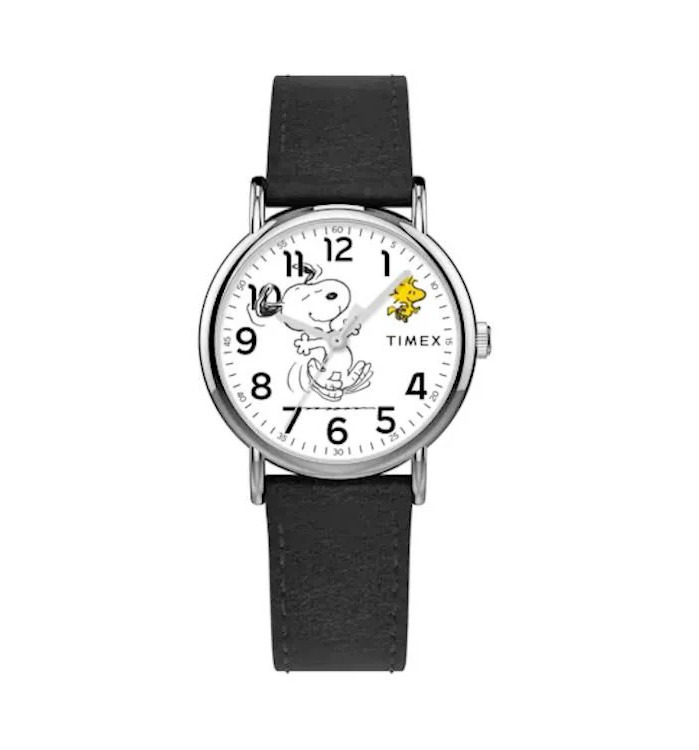 TIMEX x Peanuts Weekender 史努比 Snoopy 38mm 皮帶 石英錶 TW2Y31000
