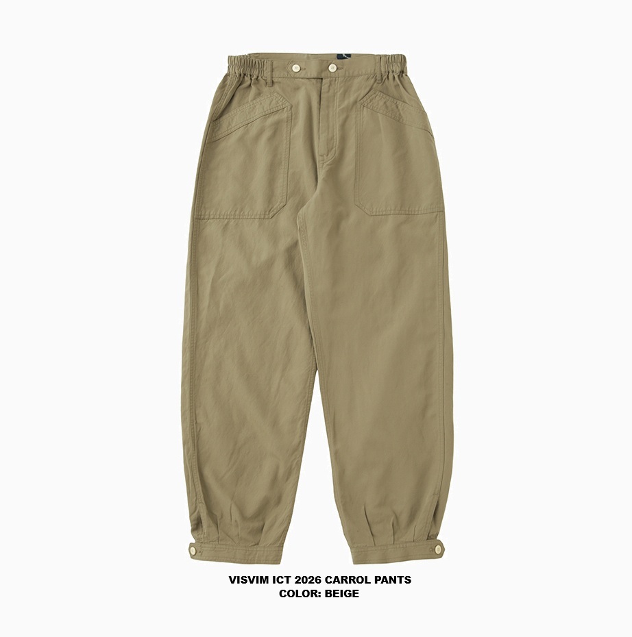 VISVIM ICT 2026 S/S CARROL PANTS - PRE ORDER ITEM (預訂中)