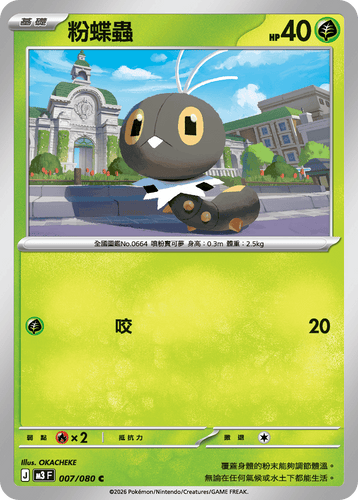 【M3F 007/080 C】粉蝶蟲 C