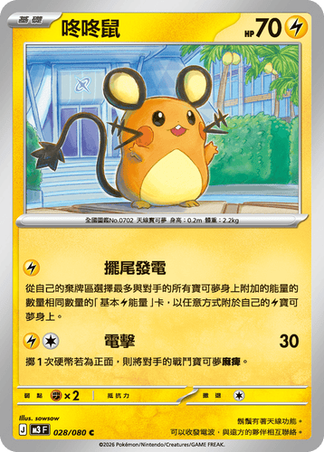 【M3F 028/080 C】咚咚鼠 C