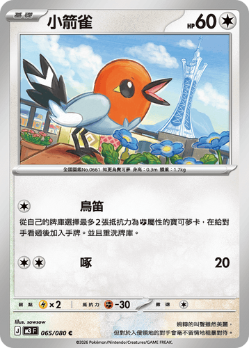 【M3F 065/080 C】小箭雀 C