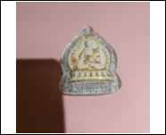 0206XZB07-雪堆白唐卡-药师点金擦擦（B7）