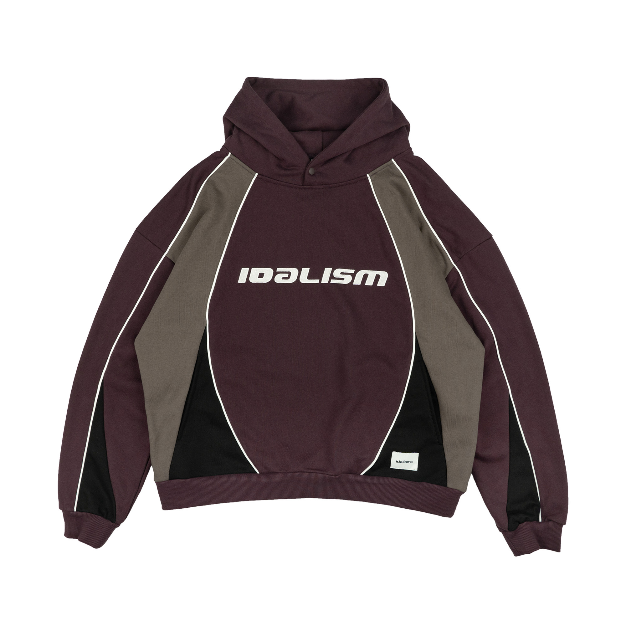 idealism｜ID25048 - Crew Hoodie (Purple/White)