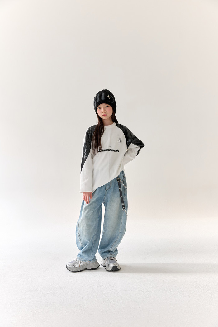 正韓春Lilas 街頭有型牛仔長褲