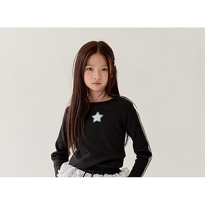 正韓春Lilas 少女星星合身上衣