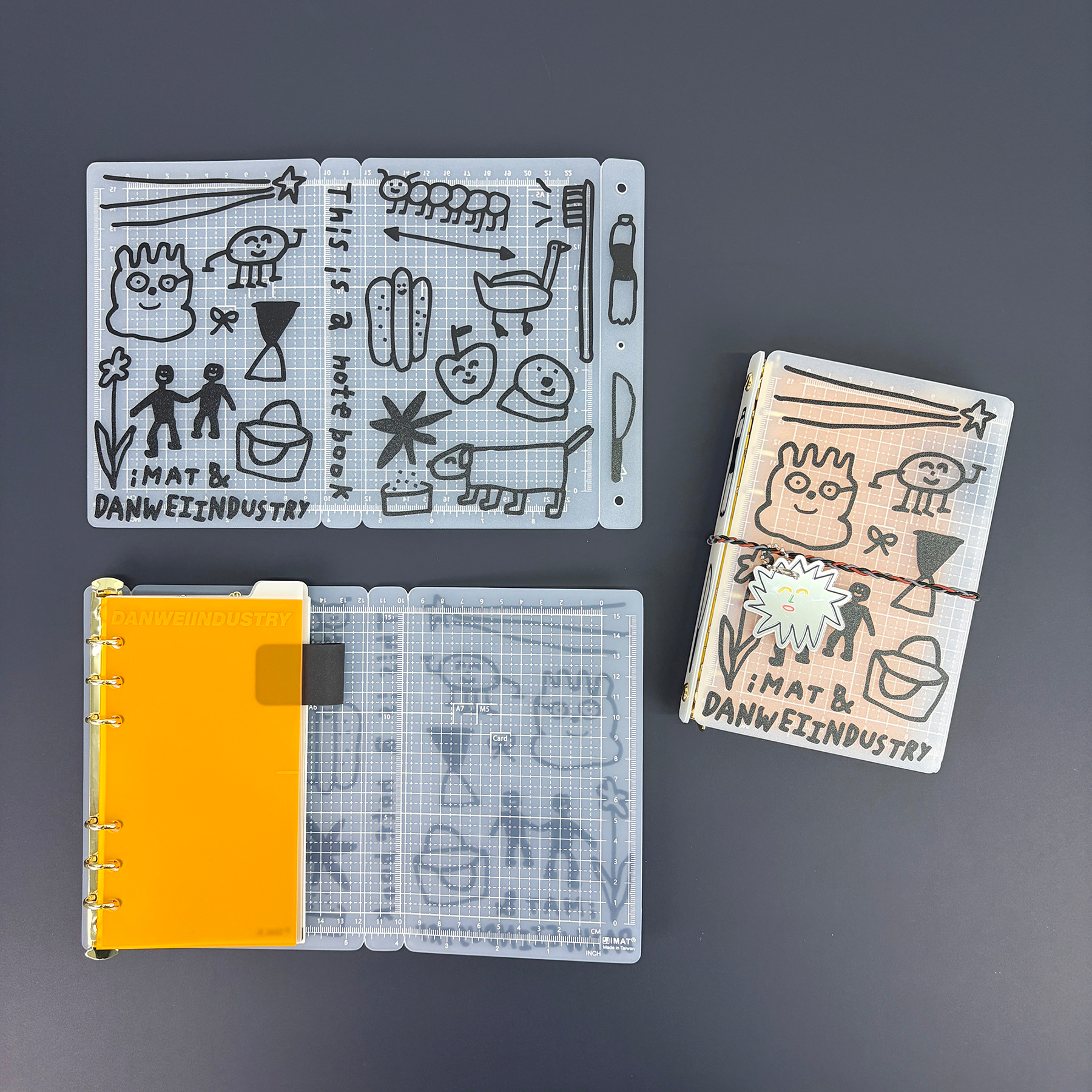 東維工業 創作旅伴手帳本 切割墊手帳本 霧透白｜Imat