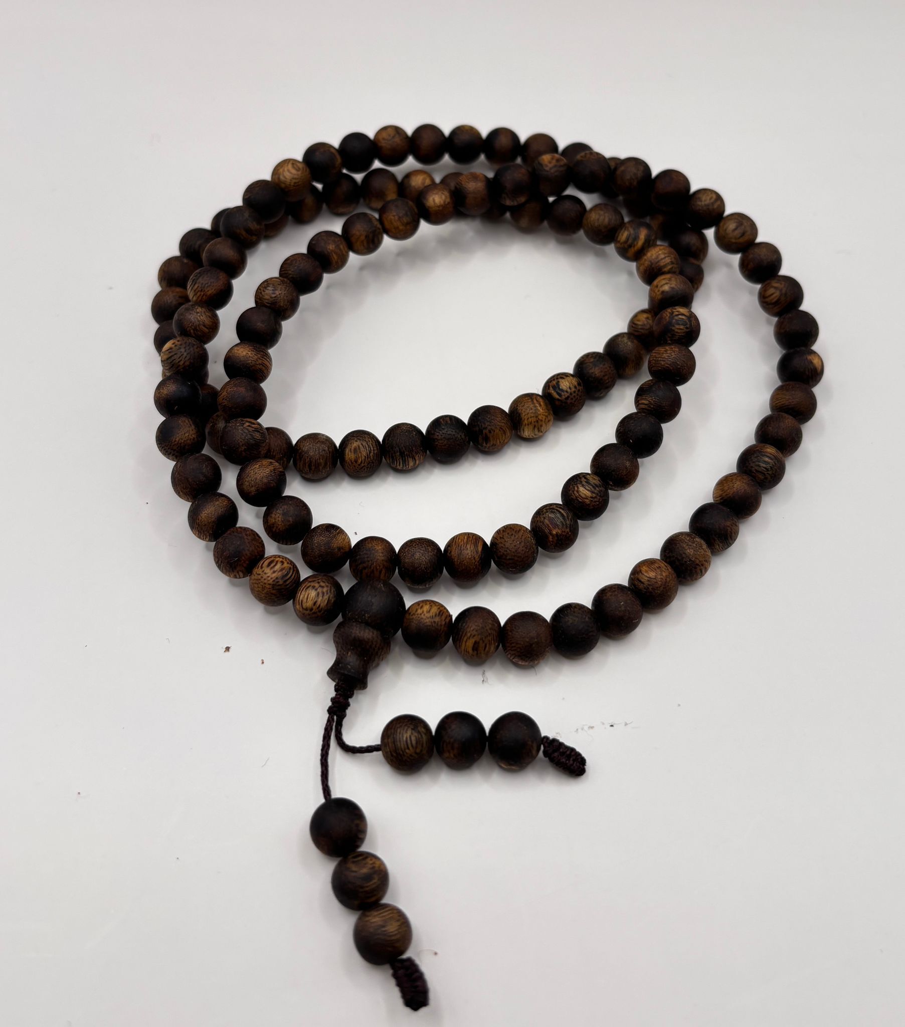 AB260205-S30-野生蟲漏108多圈 7mm(一物一證書)(已包集體龍虎山開光，4月頭到貨，只限尖沙咀門店自取）