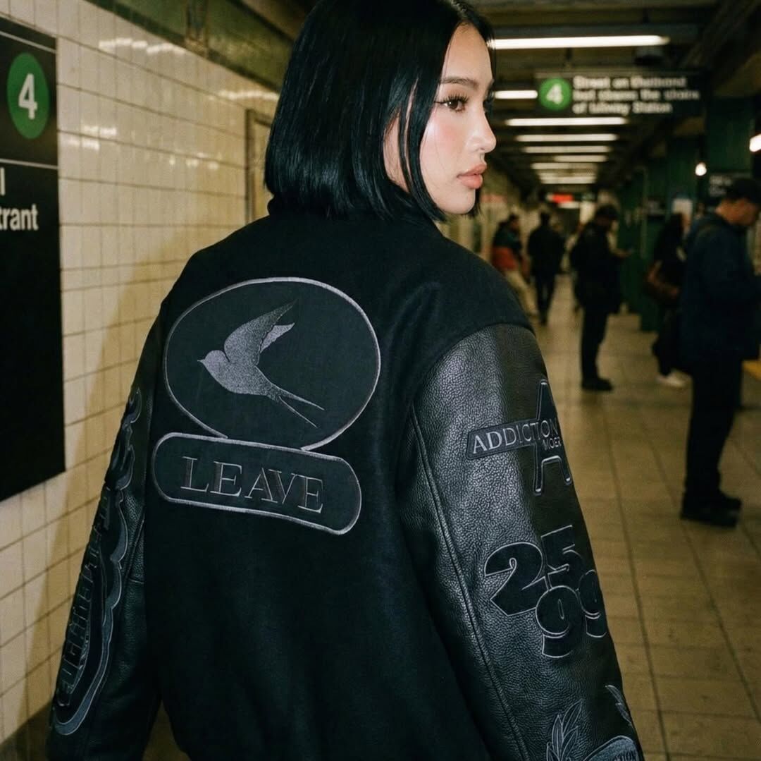 MTA｜Leave Baseball Jacket (Black)