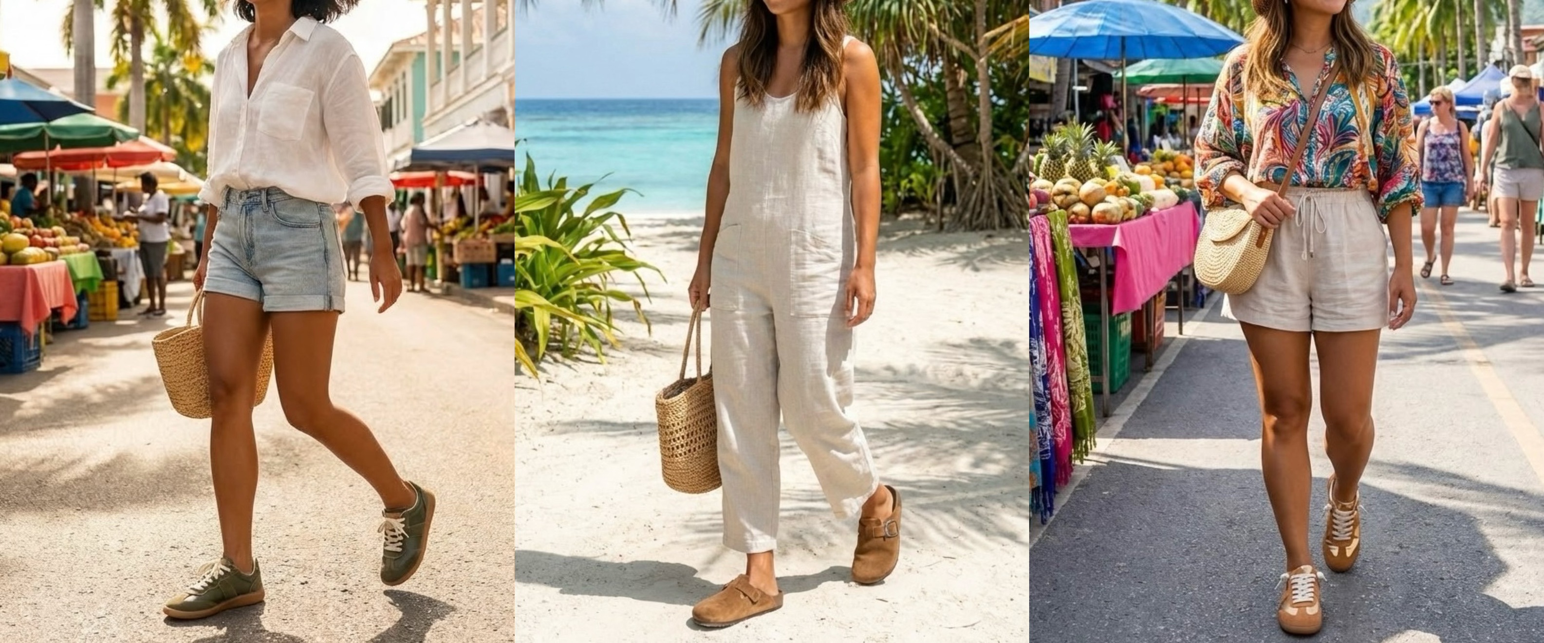 暖皮適合的鞋子顏色推薦，Sanly Joy 香檳金、復古棕與橄欖綠鞋款，能修飾黃皮膚，打造顯白奶油肌。