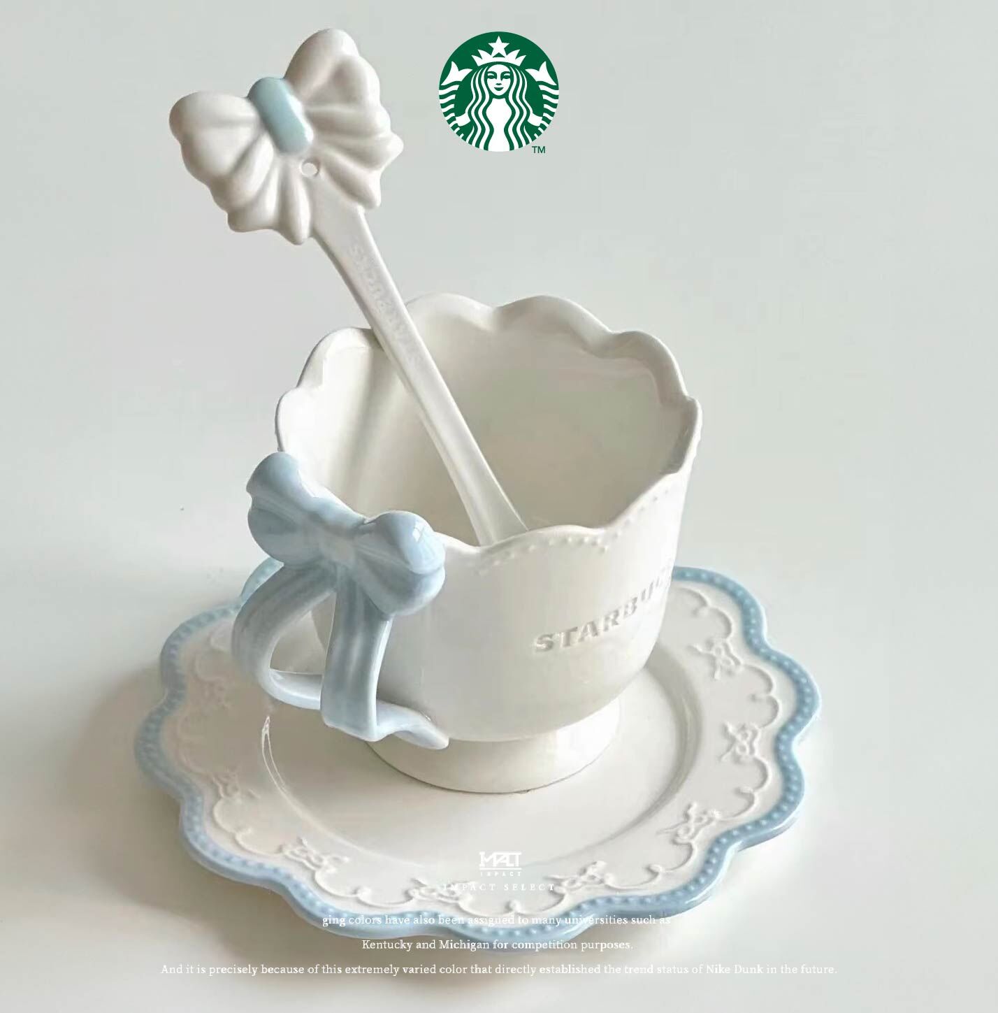 Starbucks 星巴克 蘿莉塔 公主下午茶 蝴蝶結杯盤組