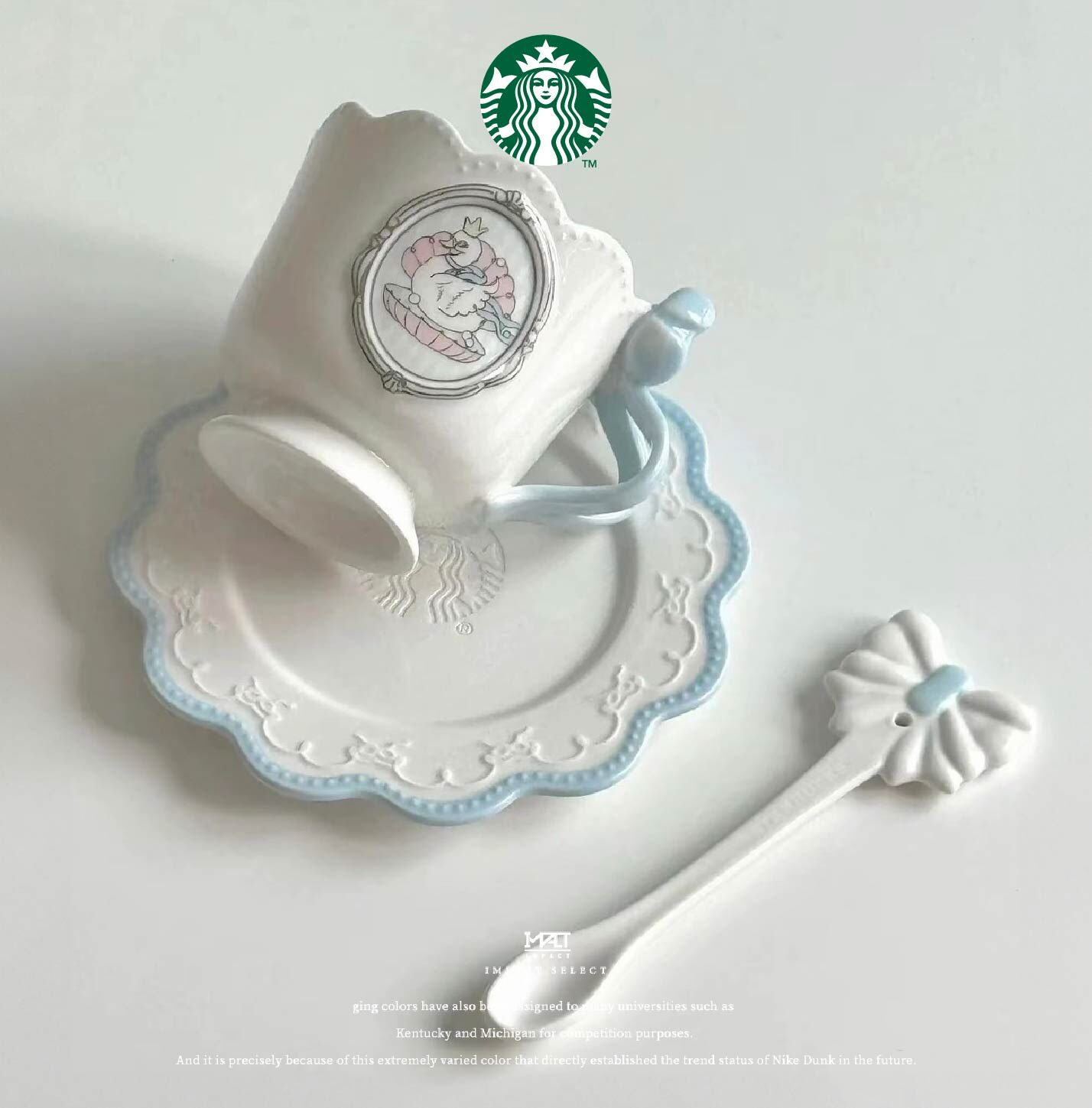 Starbucks 星巴克 蘿莉塔 公主下午茶 蝴蝶結杯盤組