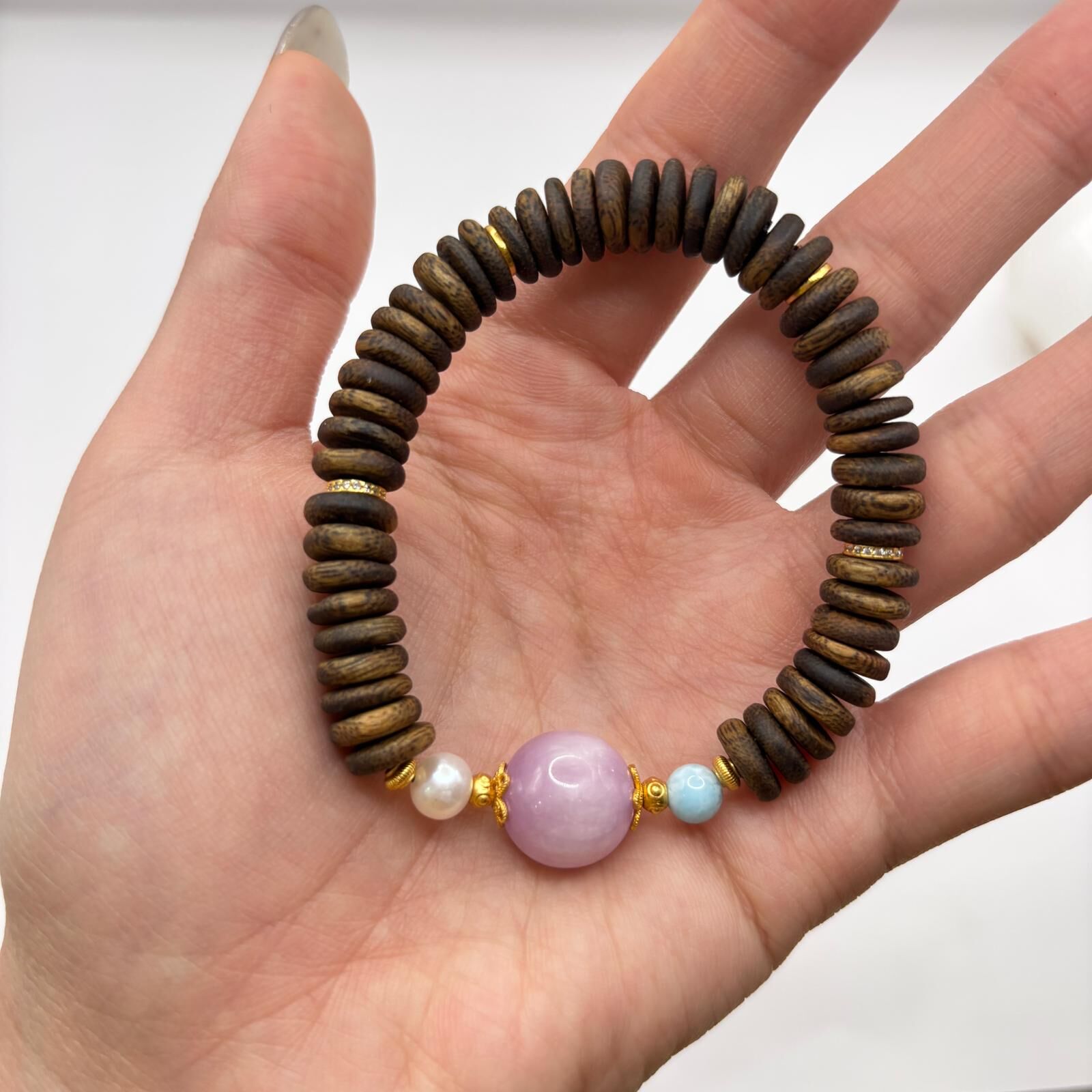 AB260205-S26-99沉紫棋沉香紫氣東來手串單 8.5mm+(一物一證書)(已包集體龍虎山開光，4月頭到貨，只限尖沙咀門店自取）