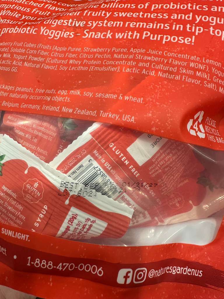 【直播】Nature’s Garden LL10219906 草莓優格益生菌乾30包裝