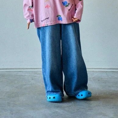 90-160 BN 復古牛仔寬褲