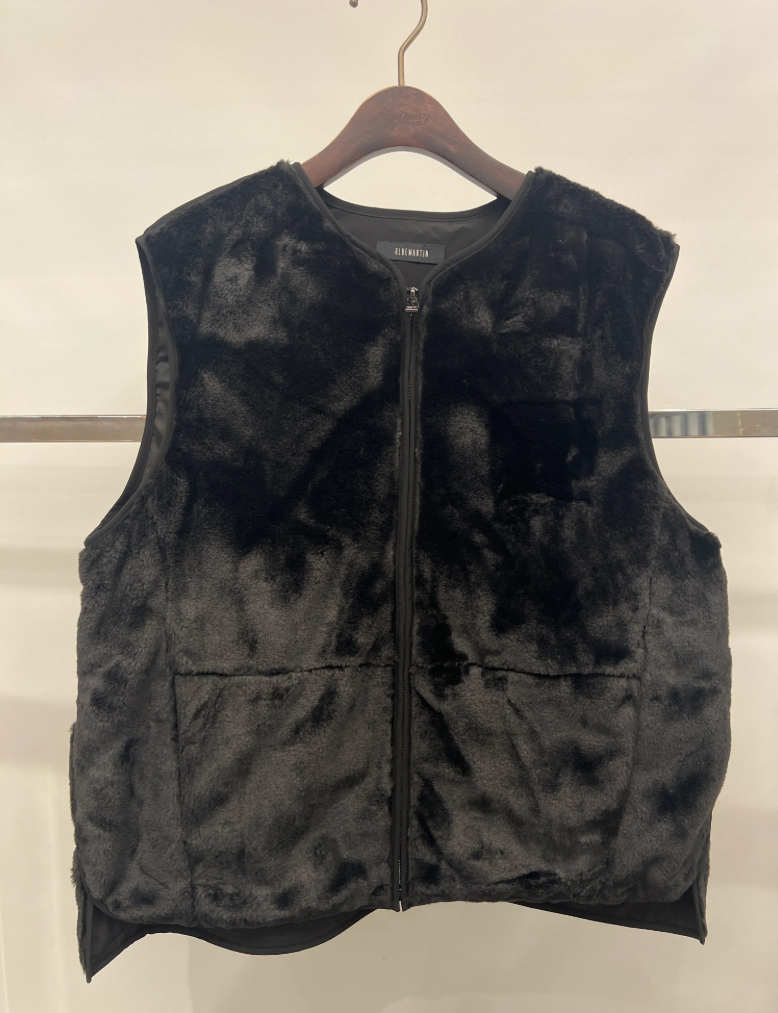 PT76 韓國毛毛鵝絨背心外套 黑色 BLACK (FREE SIZE) 新款  (BM 2221-02)