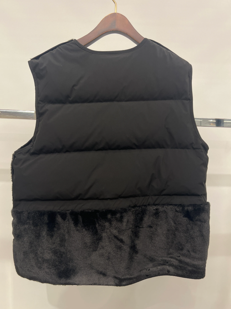 PT76 韓國毛毛鵝絨背心外套 黑色 BLACK (FREE SIZE) 新款  (BM 2221-02)