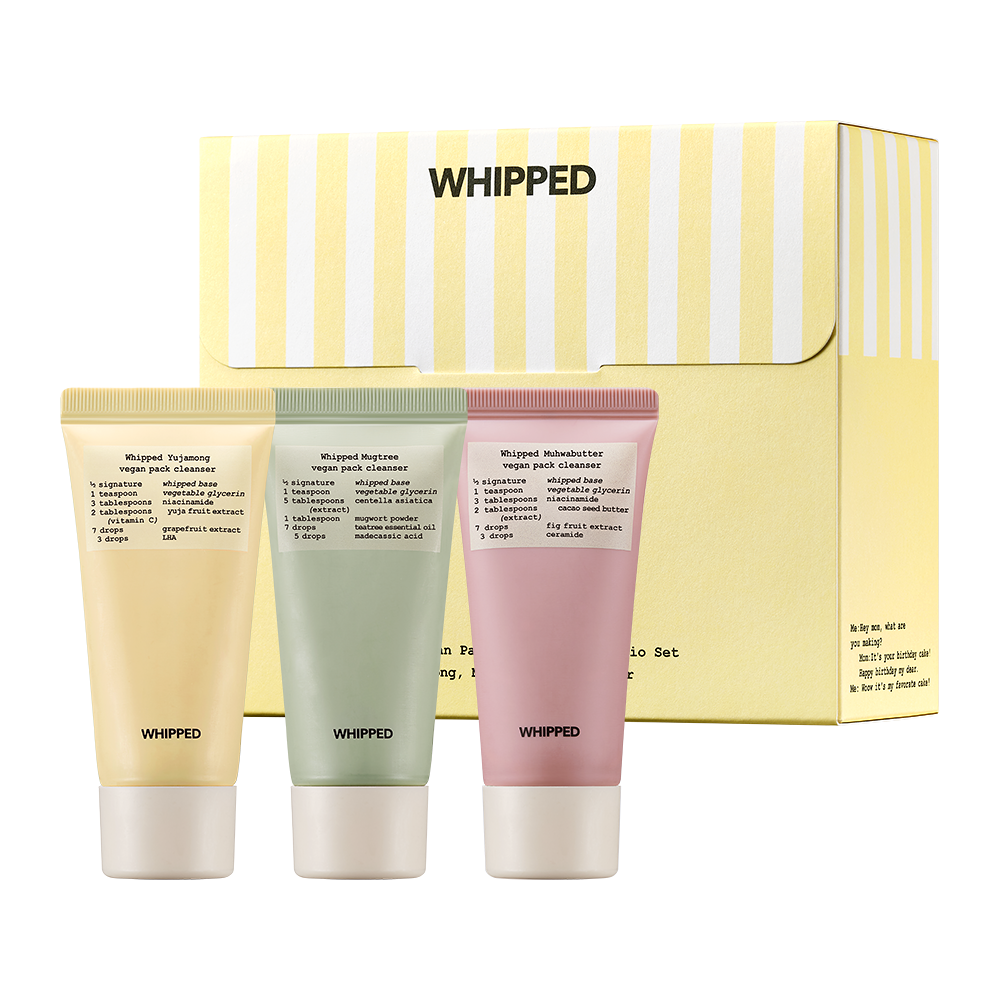 WHIPPED 純素鮮奶油面膜洗面乳隨身禮盒 (25g × 3)