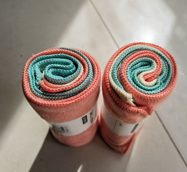 昊达多用超细纤维抹布厨房清洁巾没有水印纤维抹布擦玻璃双面日用 （1套3件）