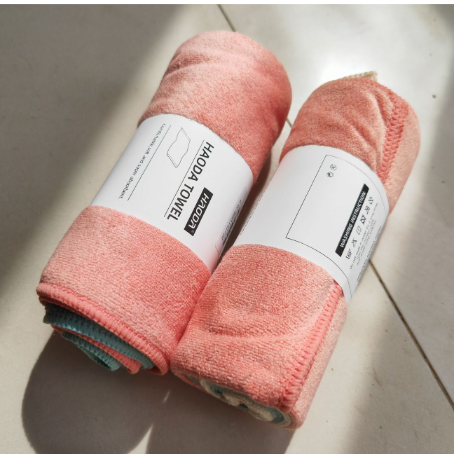 昊达多用超细纤维抹布厨房清洁巾没有水印纤维抹布擦玻璃双面日用 （1套3件）