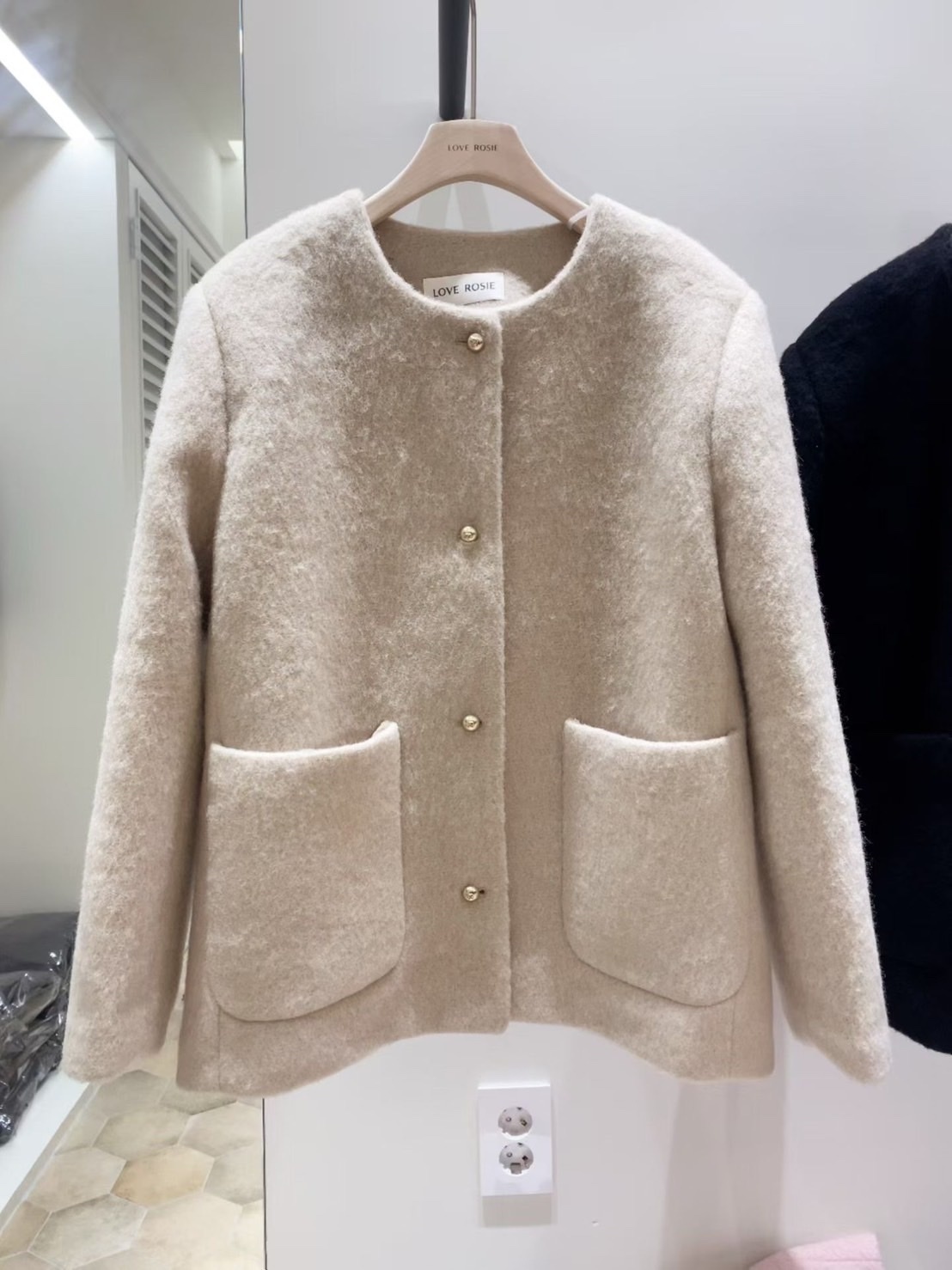 正韓金釦小香外套