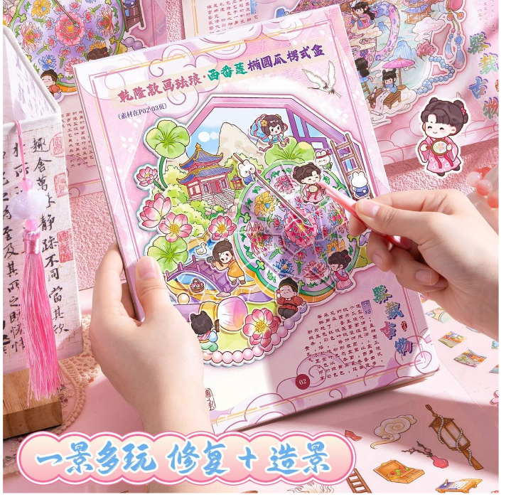 器载古物 3D场景文物贴纸修复造景微缩合集