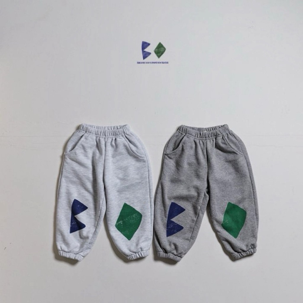 90-160 BN 圖形文字運動褲 2色