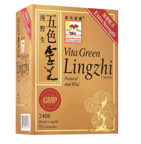 維特健靈五色靈芝72粒裝