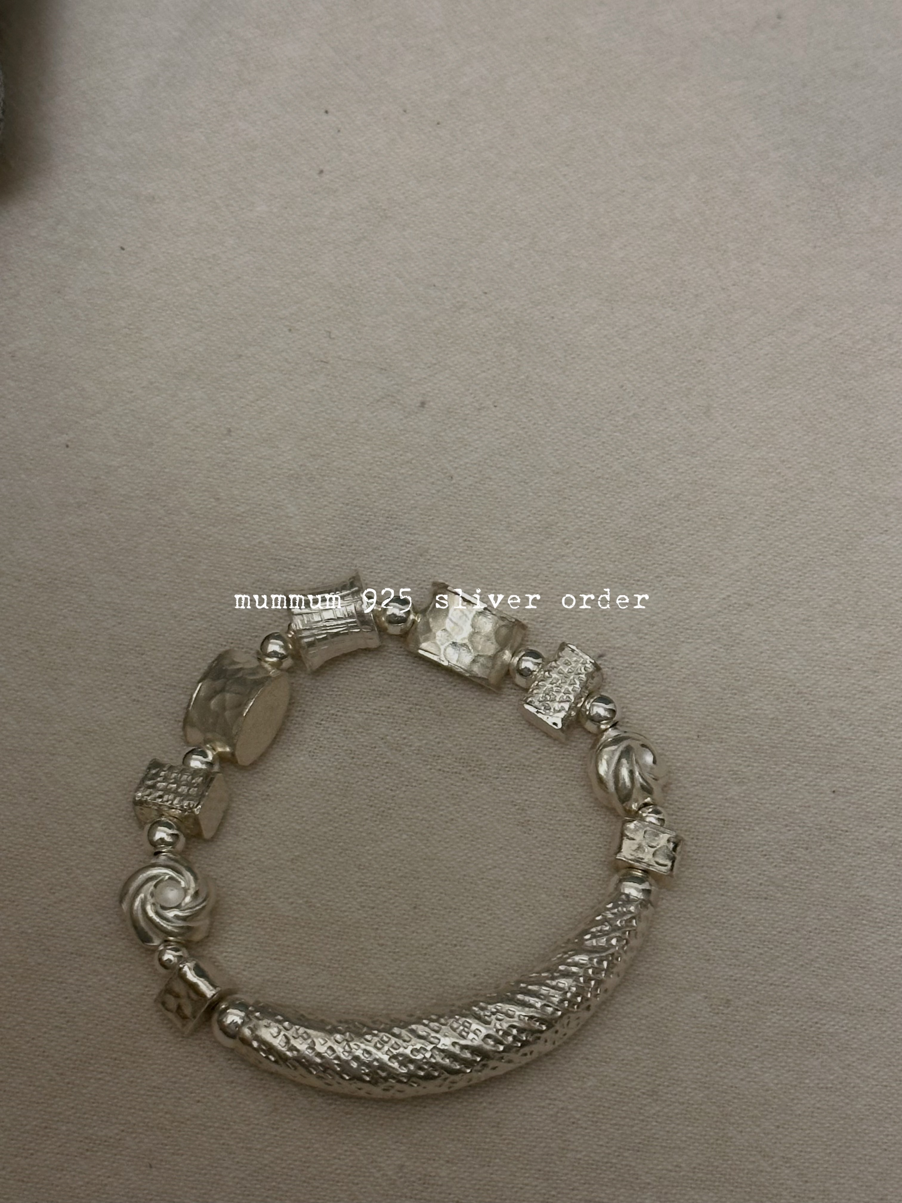 SL13154/減價限定925/全銀粗身手鏈/