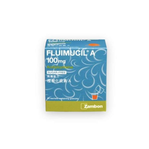Fluimucil 橙樹化痰素A100毫克 (無糖配方) 粉劑30包