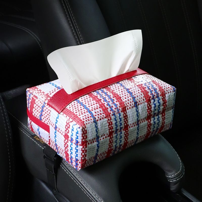 紅白藍抽紙收納袋