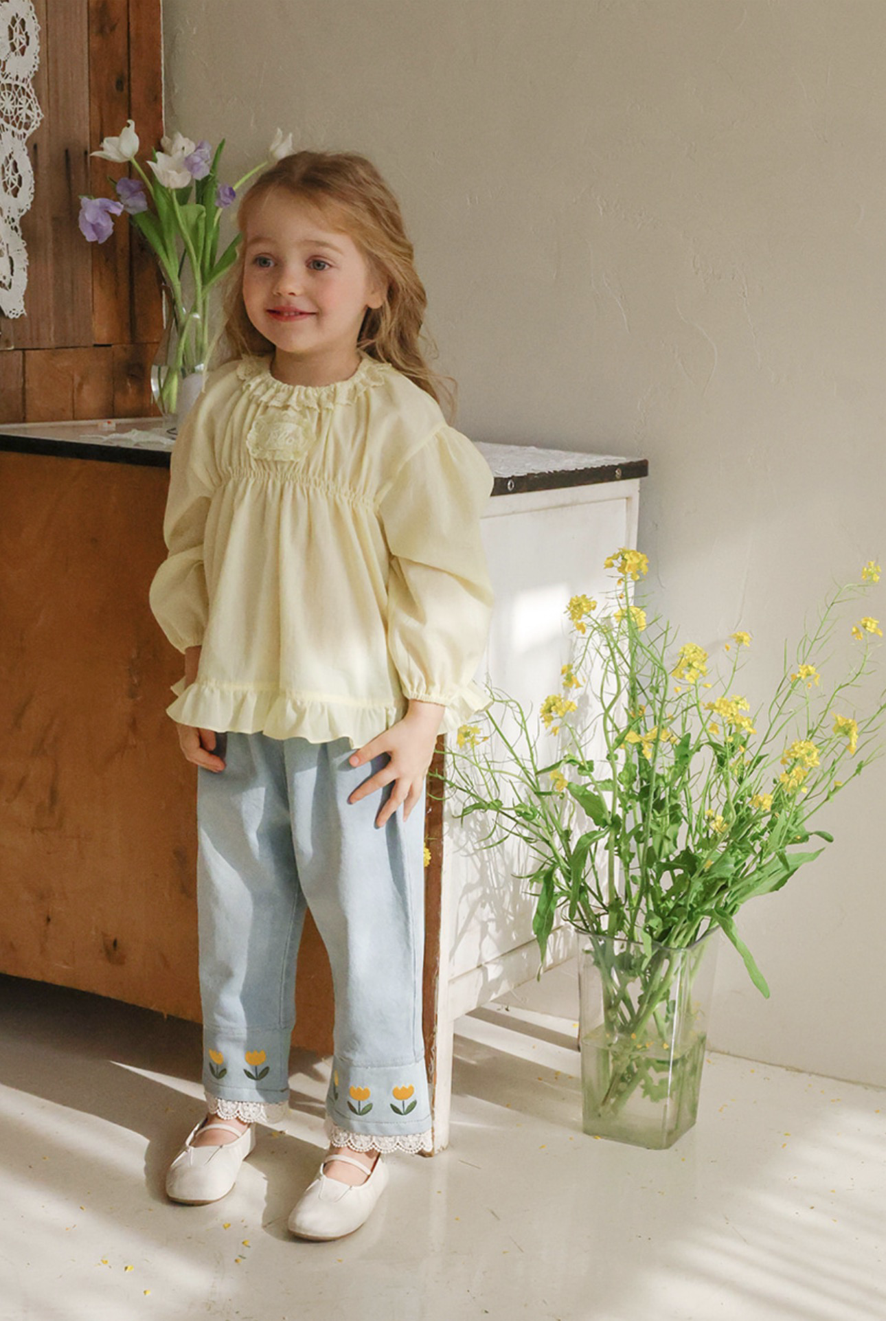 Flo Tulip Denim Pants