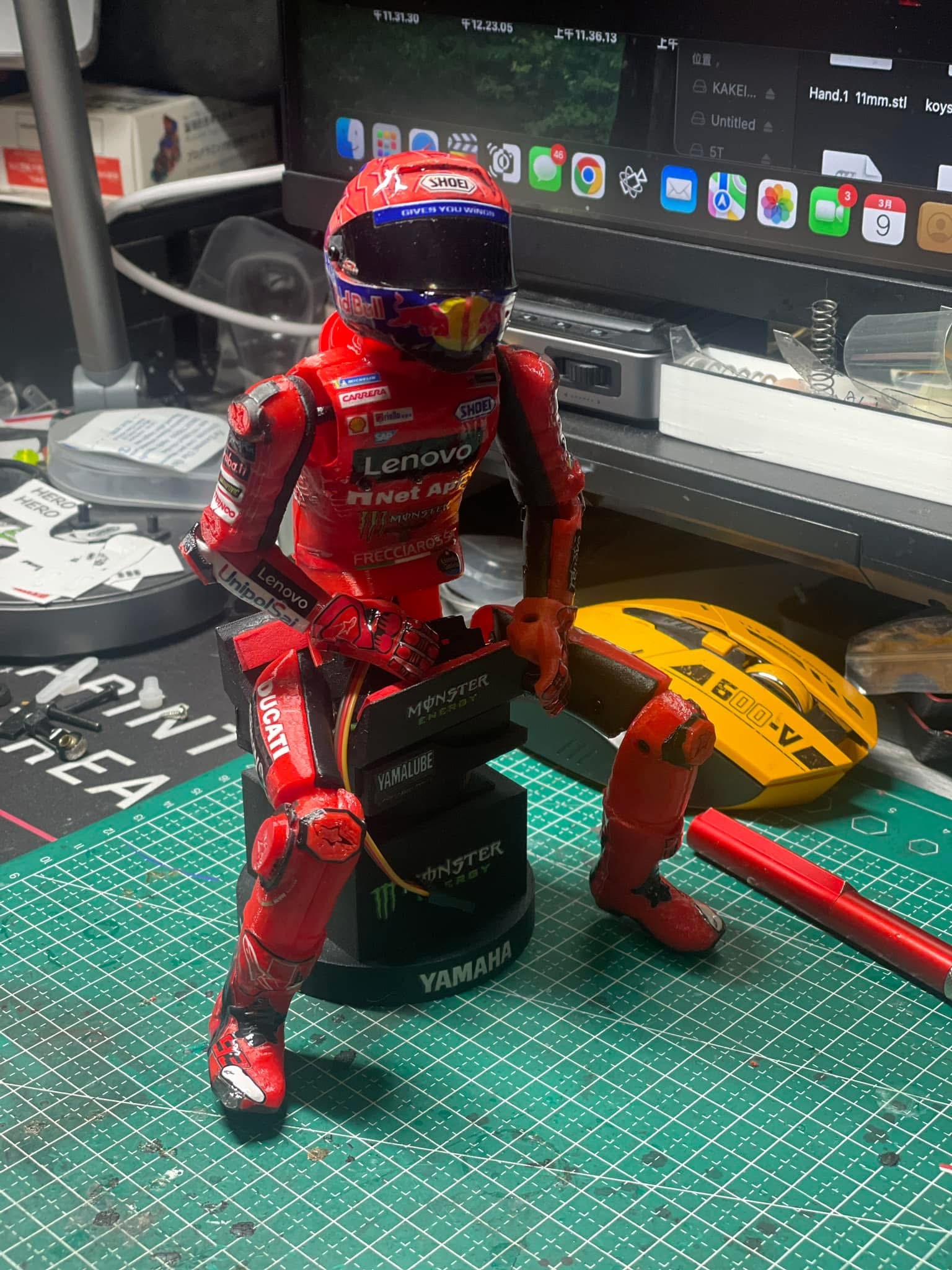 1/8 Rc bike 3D打印車手模型