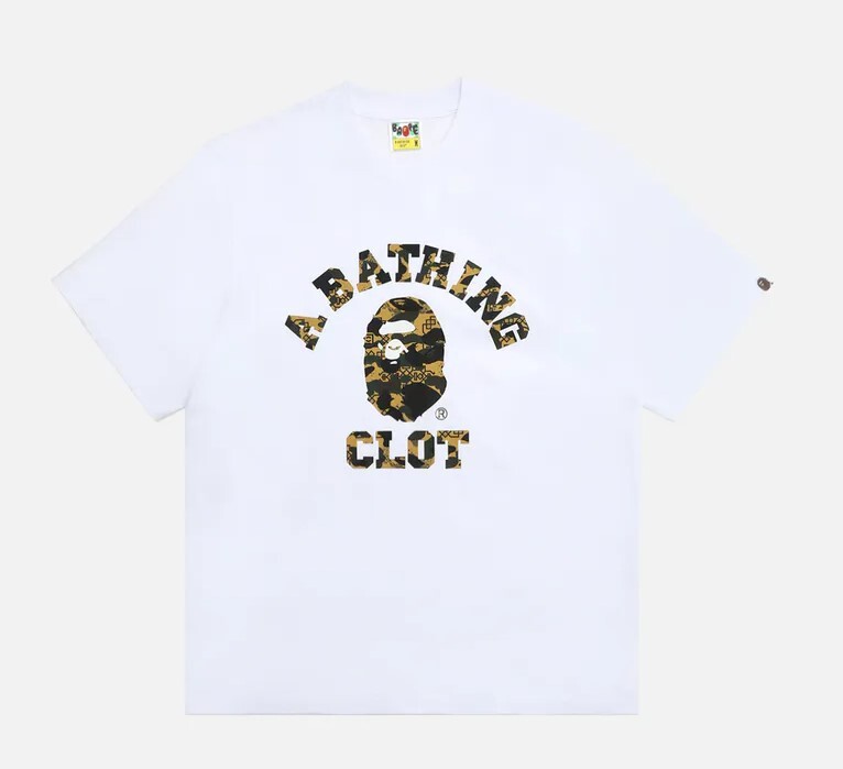 Clot x Bape Camo College Relaxed Fit Tee  聯名款 短Tee 0ZXTEM936101P