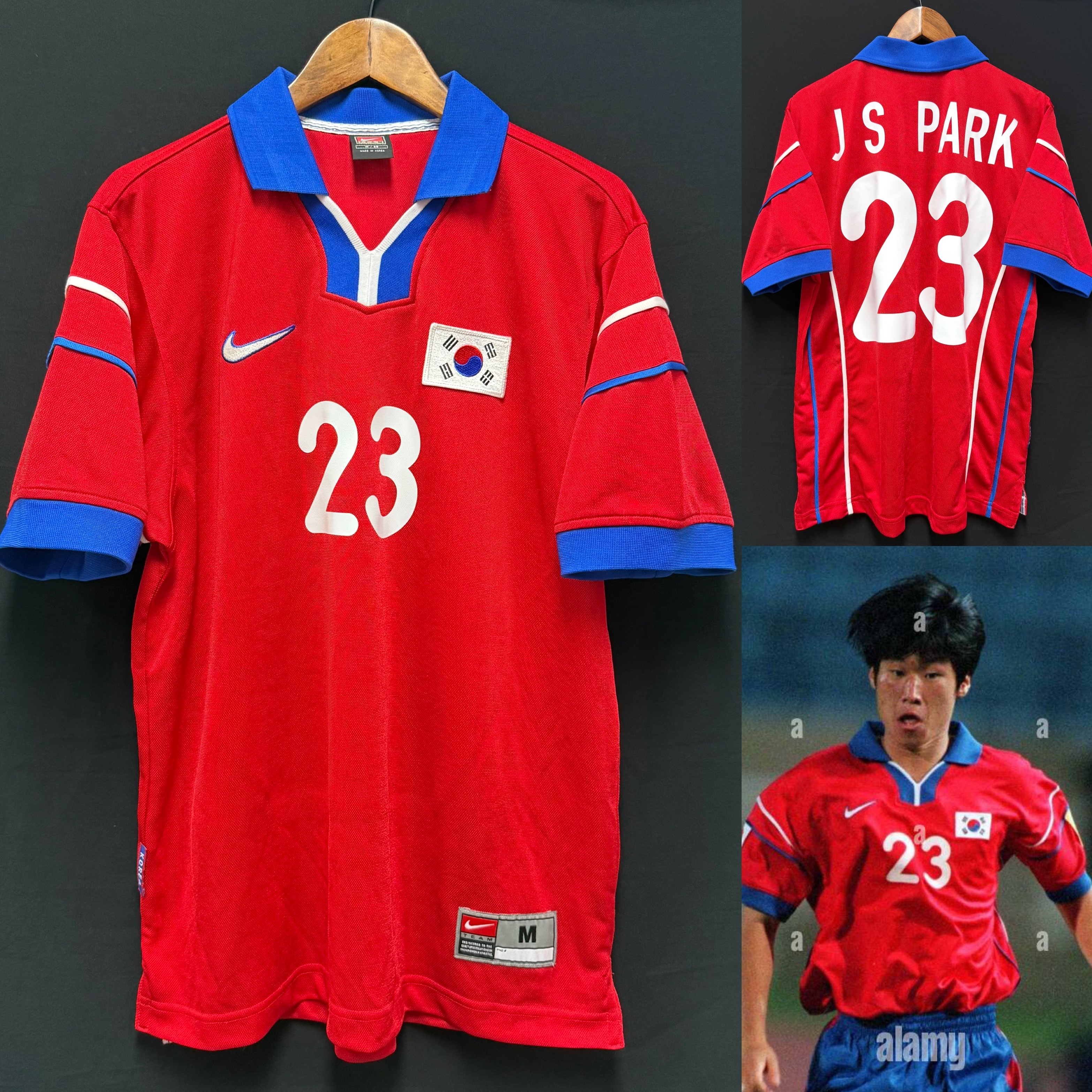 South Korea 2000 AFC Asian Cup Nike Home Shirt #23 J S PARK