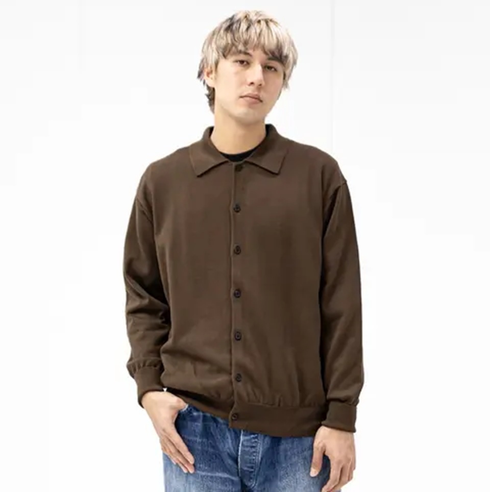 A.PRESSE 2026 COTTON KNIT POLO COLLAR CARDIGAN (26SAP-03-04) - PRE ORDER ITEM (預訂中)