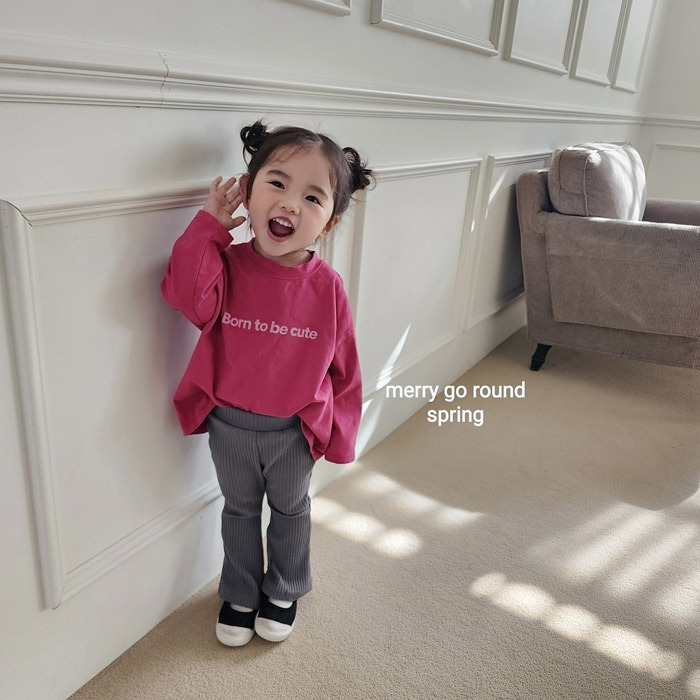 正韓春Merry-go-round 三色抗條喇叭褲