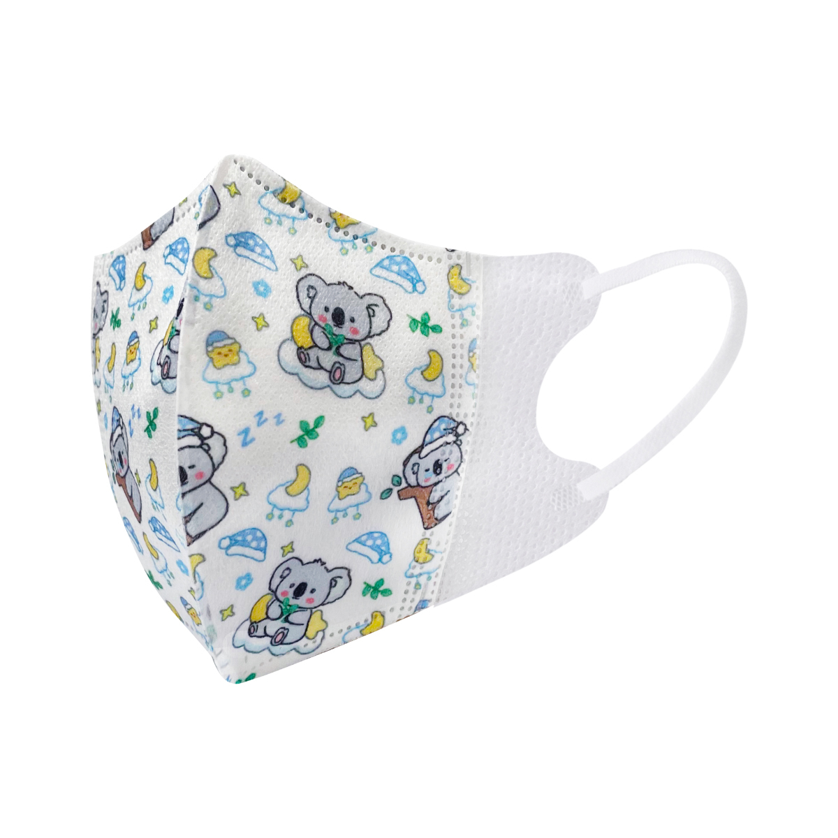 【蘭徹斯特奇遇記】Lanchester 3D立體彈力耳繩卡通口罩(樹熊) 幼兒 十片獨立包裝