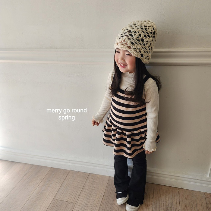 正韓春Merry-go-round 六色捲邊喇叭褲