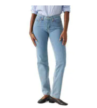 [S] LEVIS LIGHT WASH WOMENS DENIM 314 SHAPING STRAIGHT JEAN, 196310297-LIGHT WASH (SLE60)