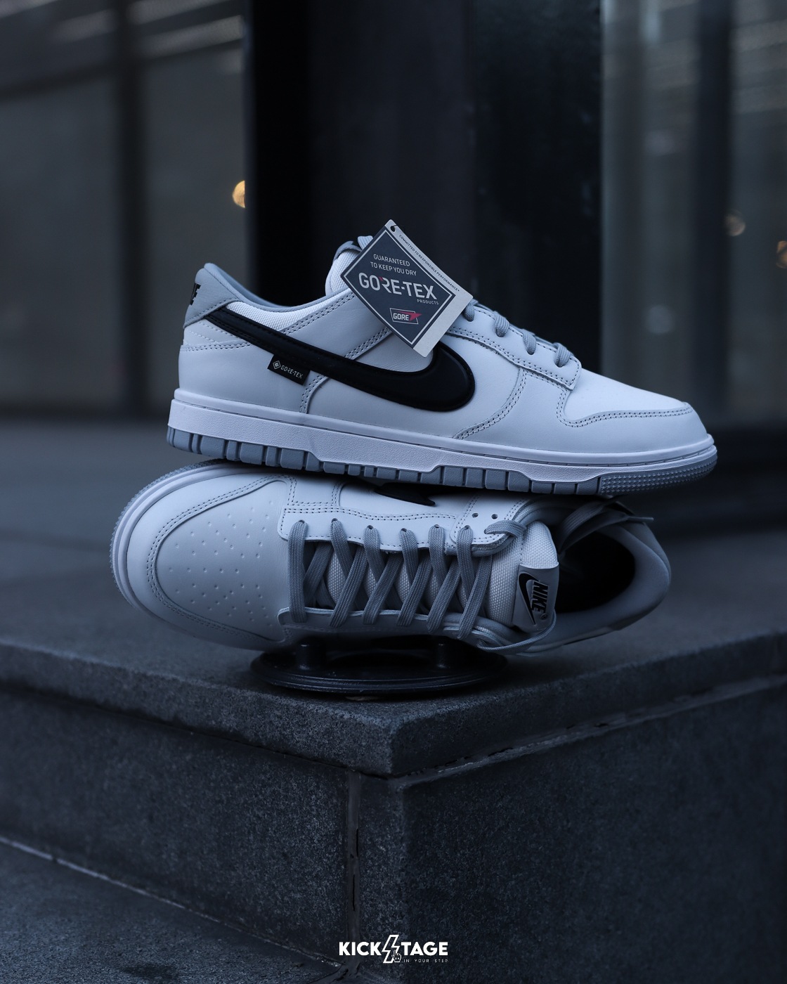 [統一2/10後出貨] 男鞋 NIKE DUNK LOW GTX GORE-TEX 煙灰黑 防水 皮革 復古 低筒 休閒鞋【HQ2053-100】