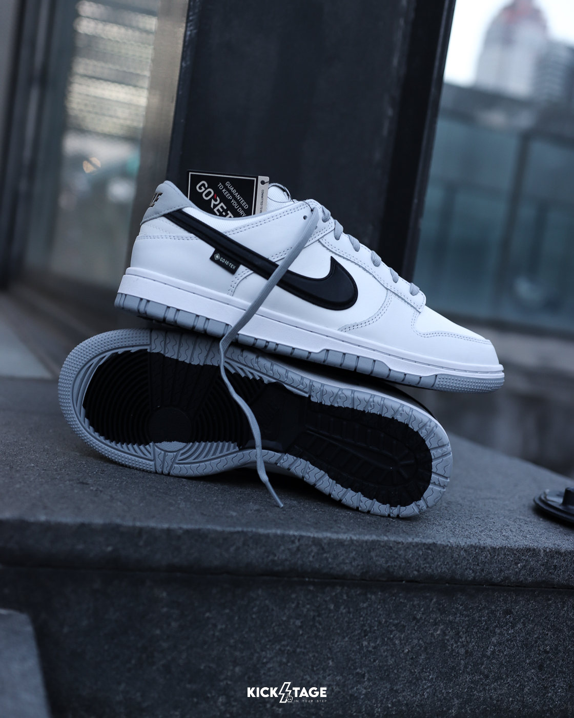 [統一2/10後出貨] 男鞋 NIKE DUNK LOW GTX GORE-TEX 煙灰黑 防水 皮革 復古 低筒 休閒鞋【HQ2053-100】