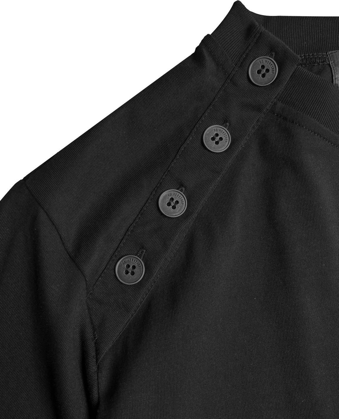 【越南連線】ROIWORKSHOP DIAGONAL LONGSLEEVE 黑色 LONGSLEEVEB