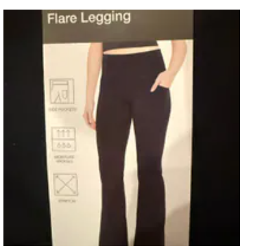 [S] GAP BLACK FIT FLARE LEGGING, 1899486-BLACK (SZZ952)
