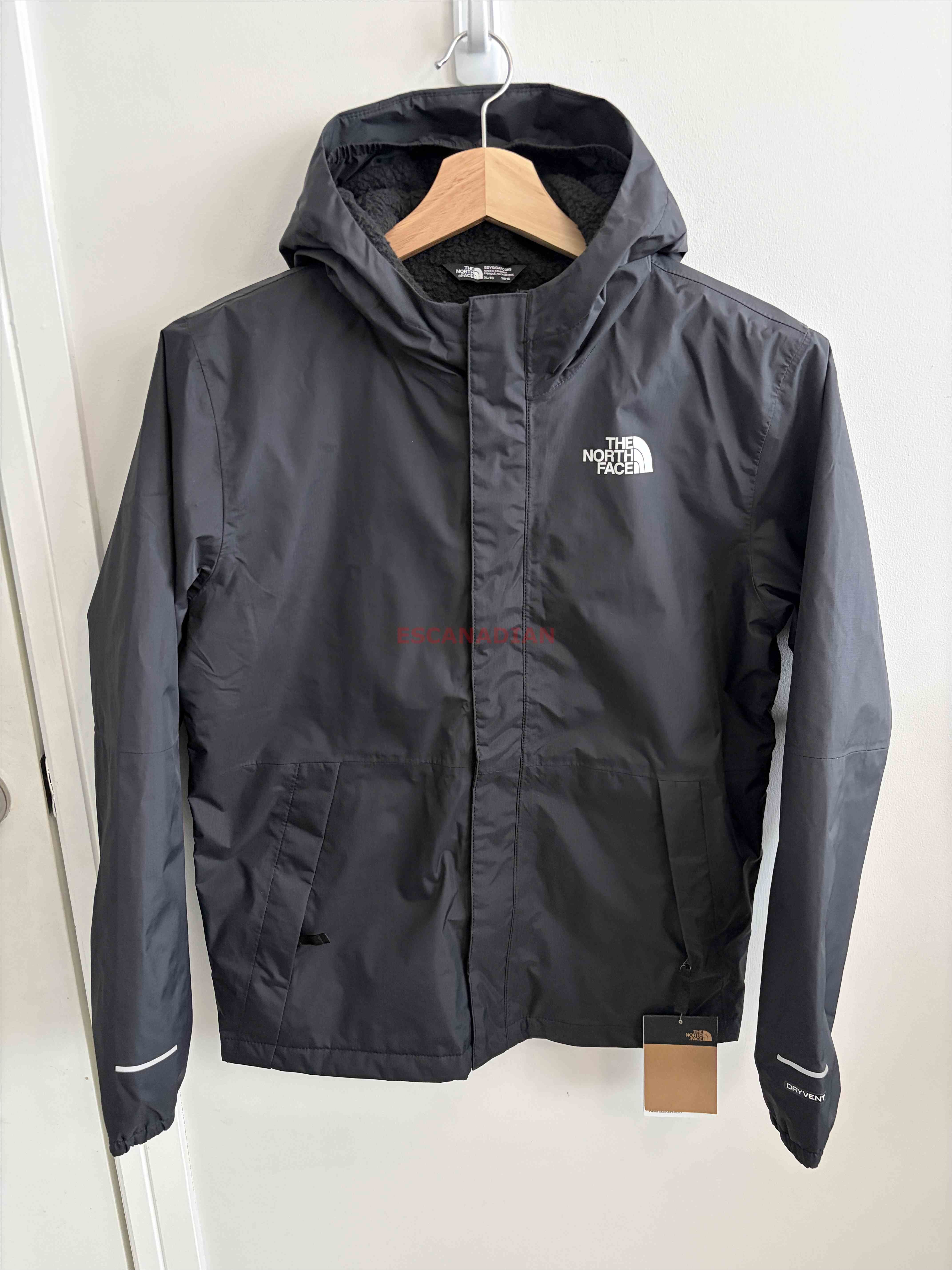 THE NORTH FACE 男大童 ANTORA 內厚刷毛 防風 防水 外套