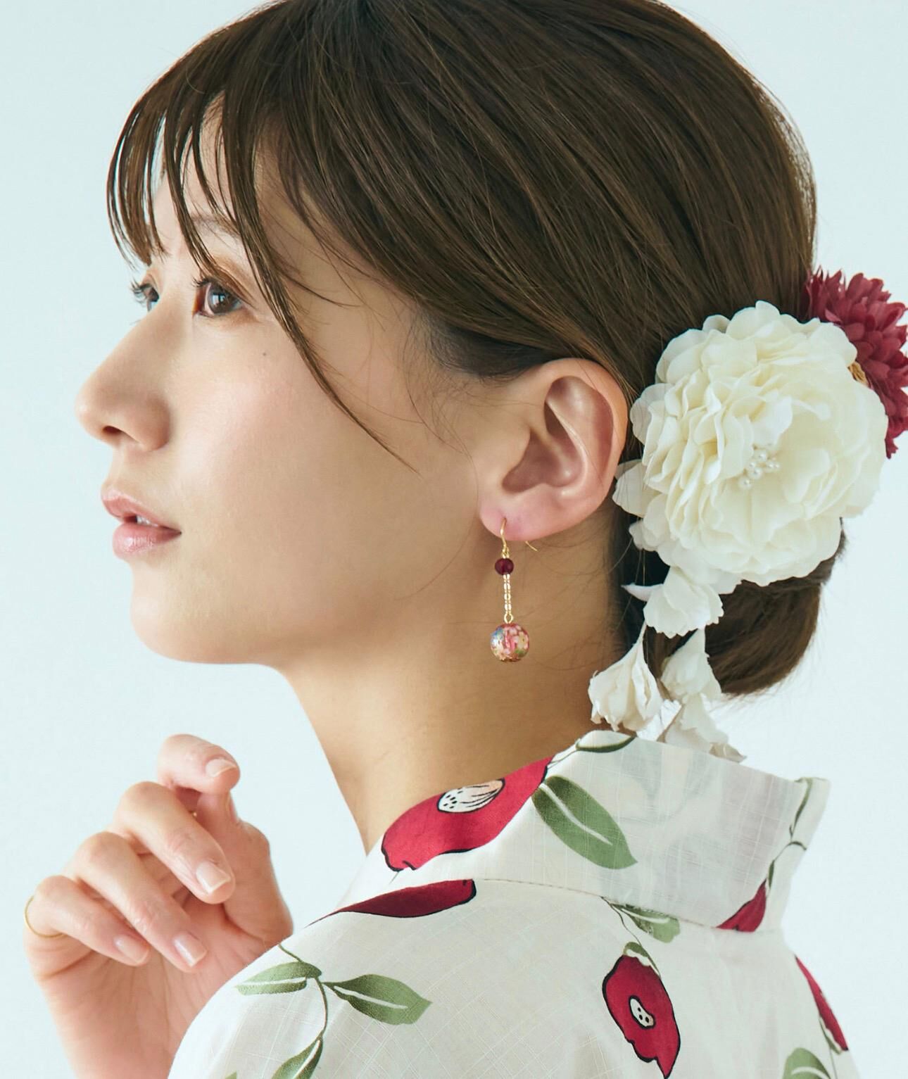 【預購】JN020703 MUK 日本職人手作「和風琉璃珠」耳環