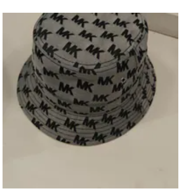 [S] MICHAEL KORS BLACK JR5002PGZ8 LOGO PRINTED BUCKET HAT, 197853287990 (SMK1376)
